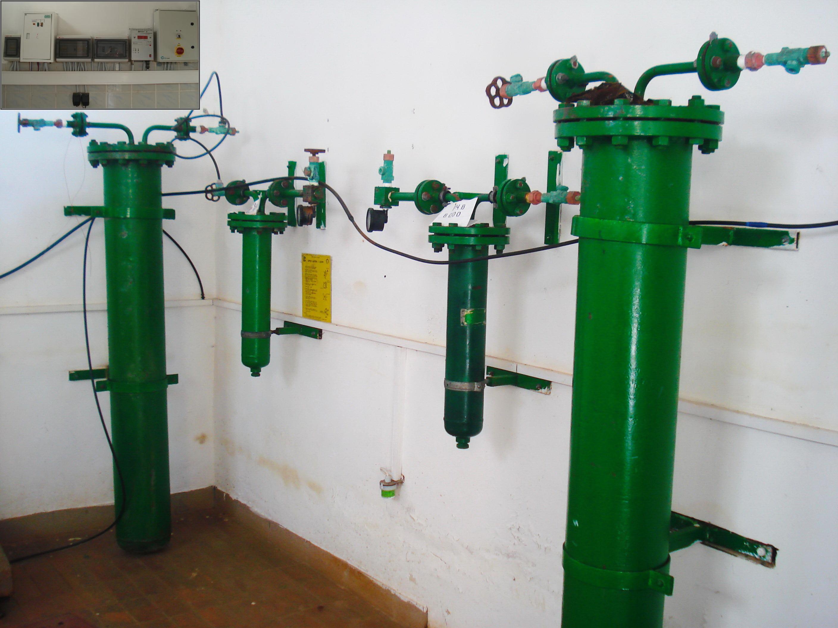 Хлораторна система водозабору «Минай». В кутку – автоматична система контролю за рівнем хлору «Дозор»